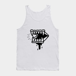 Fangs design Tank Top